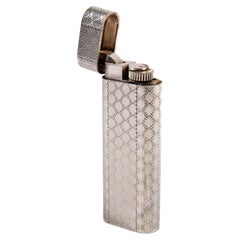 Vintage Silver Plated CARTIER Les Must Lighter 1970s