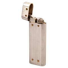 Vintage Silver Plated CARTIER Santos Lighter 1980s