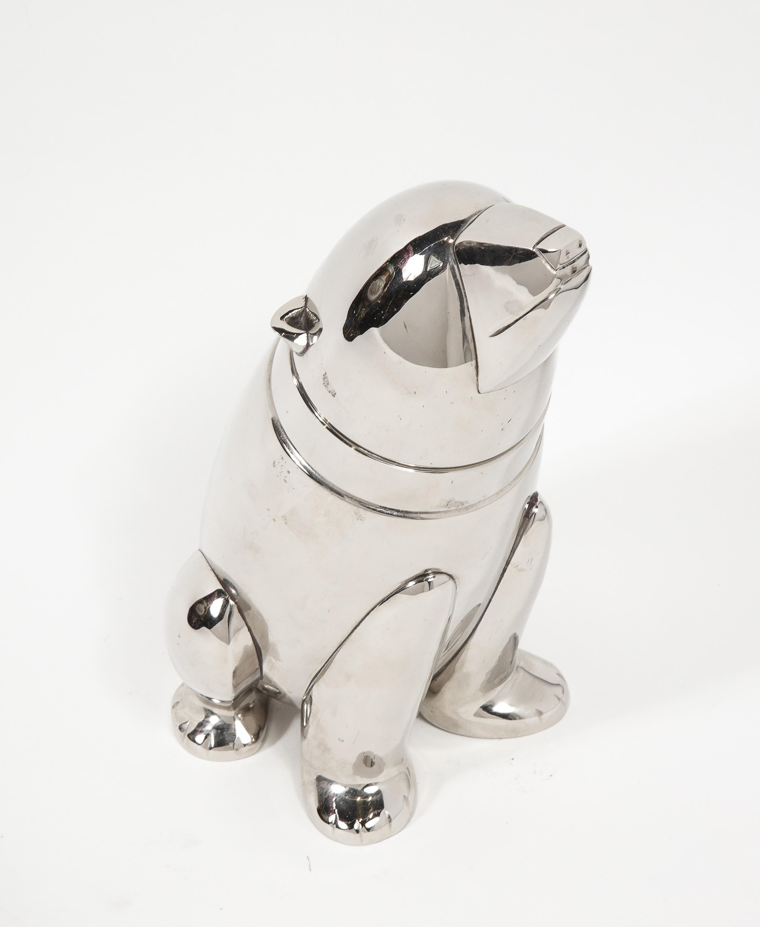 20th Century Vintage Silver Plated Cocktail Shaker in the Form of a Polar Bear