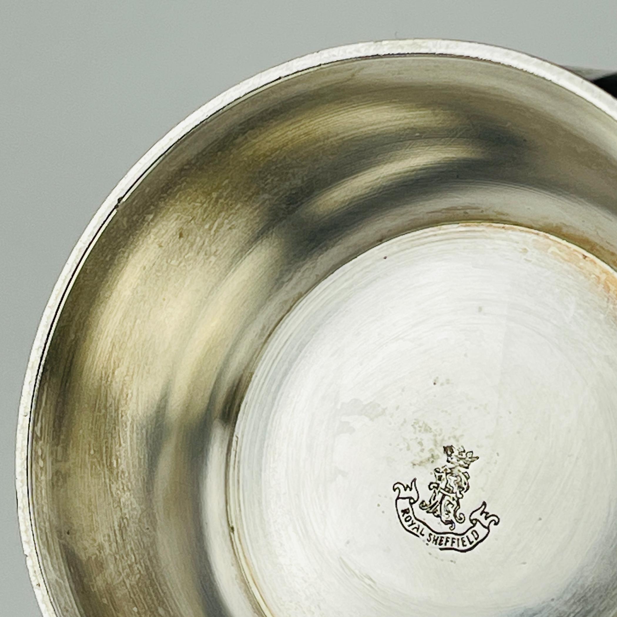 Cafetière vintage en métal argenté par Royal Sheffield, Angleterre, années 1950 en vente 4