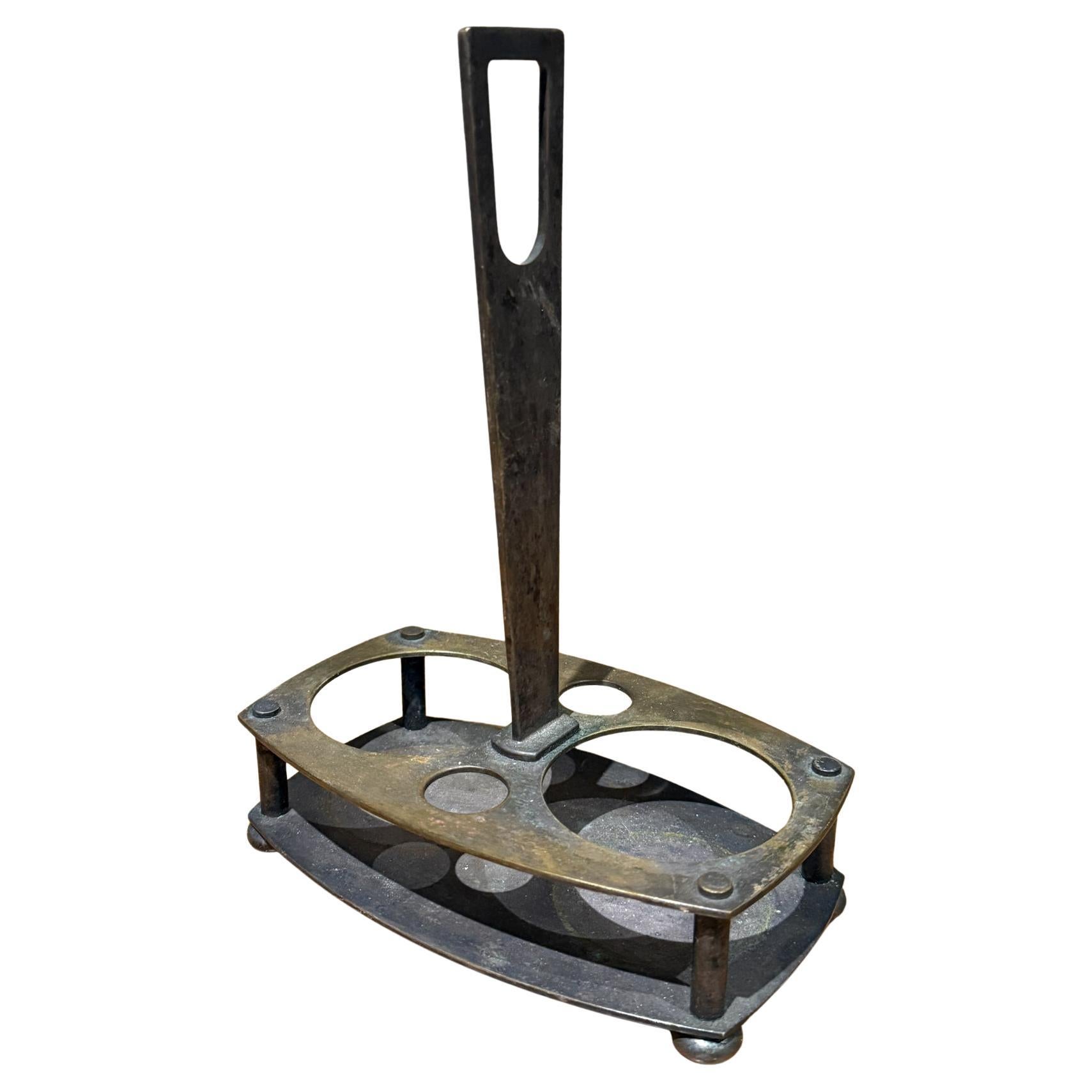 Vintage Silver-Plated Cruet Stand or Carrier Mid Century Modern