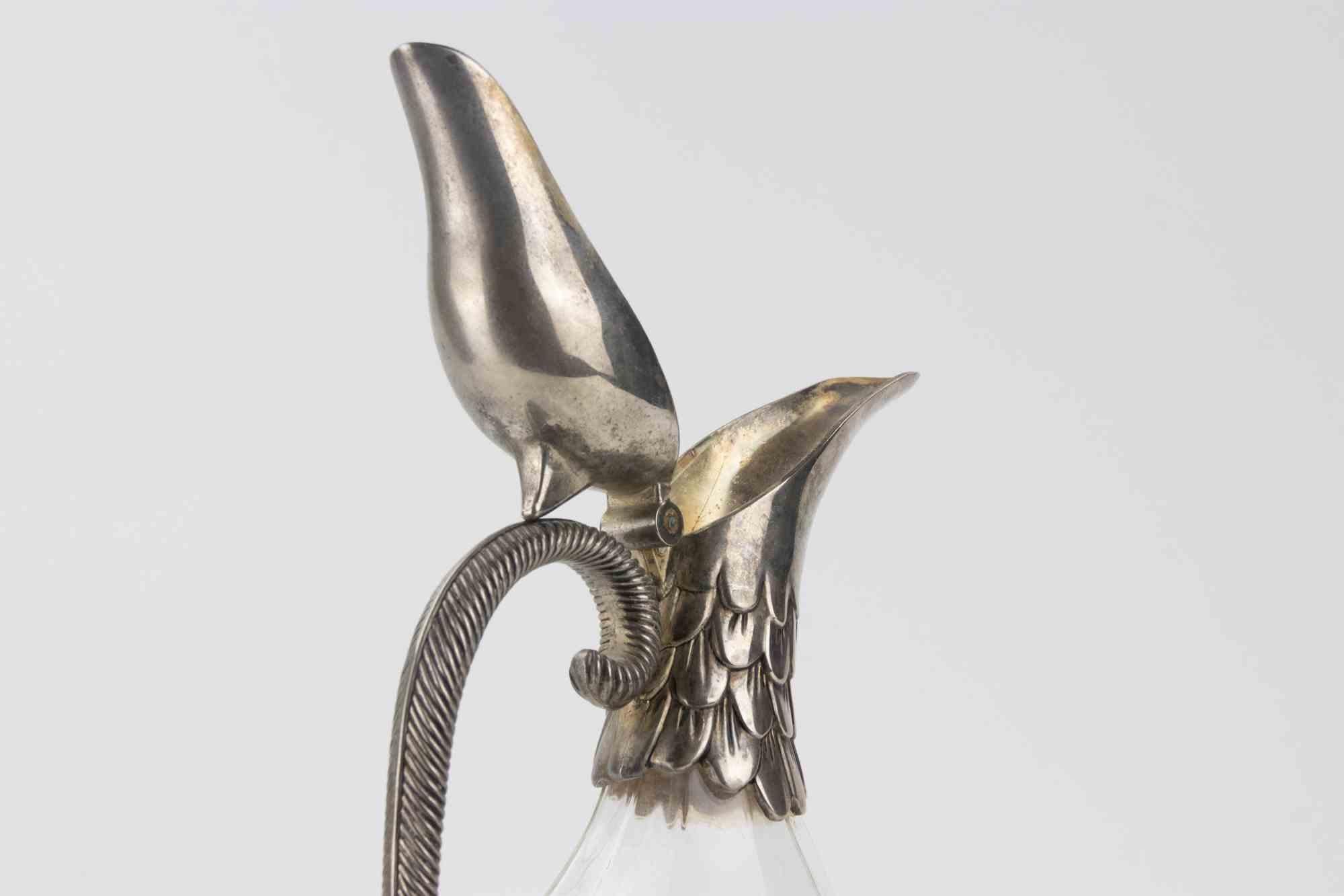 Vintage Versilberte Karaffe in Entenform von Silea, 1970er Jahre im Angebot 3