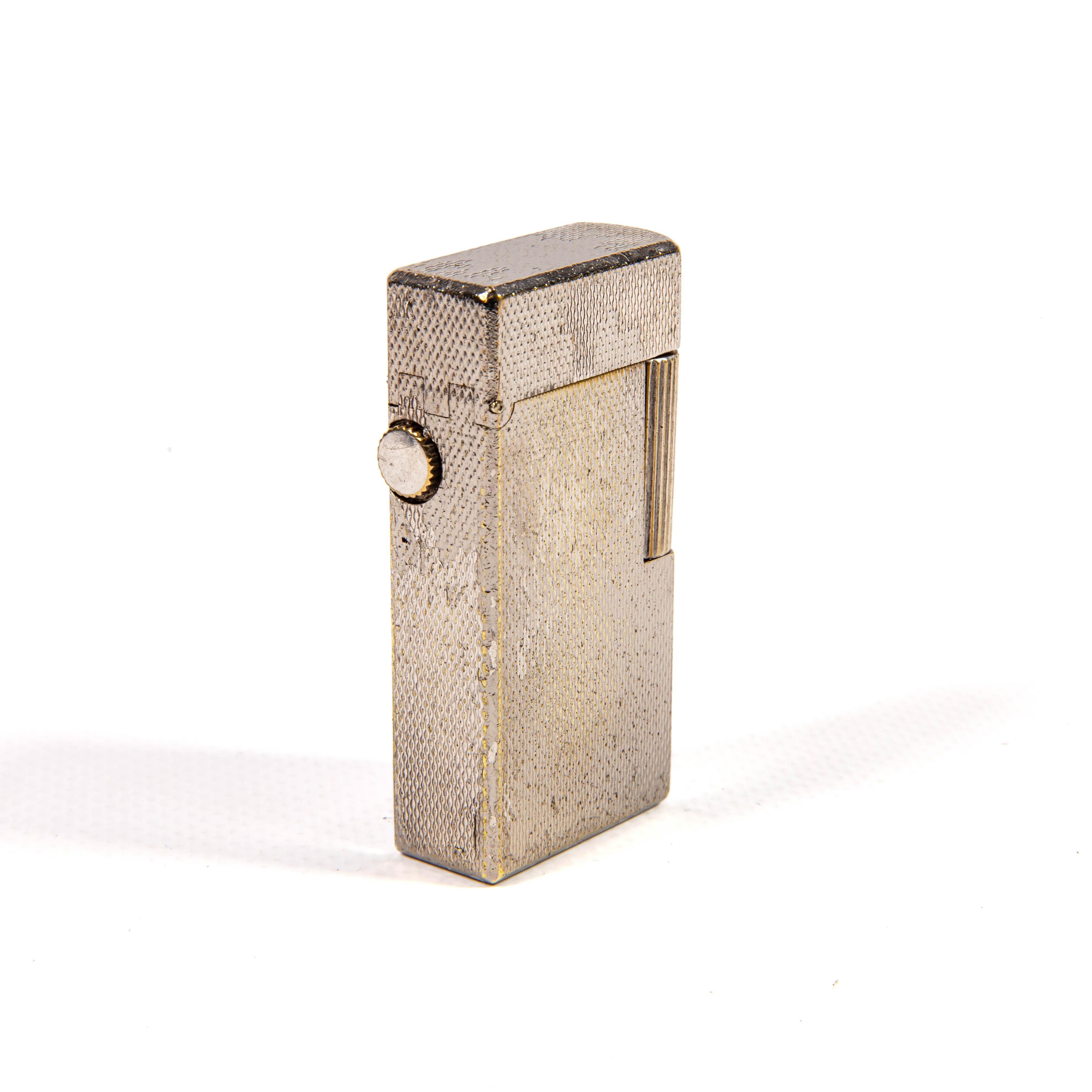 Vintage A Silver Plated Dunhill 70 Lighter 1970s en vente 1