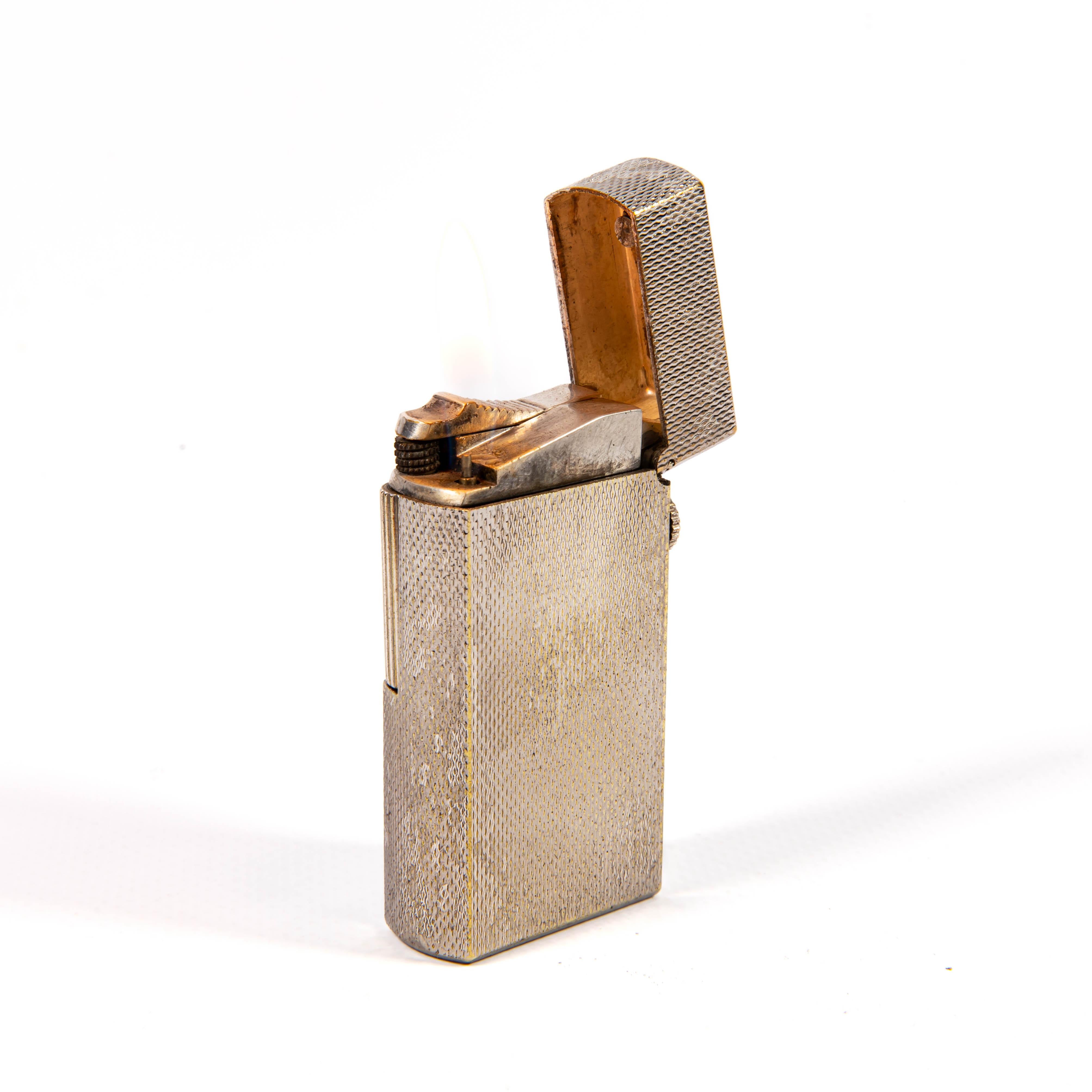 Vintage A Silver Plated Dunhill 70 Lighter 1970s en vente 3