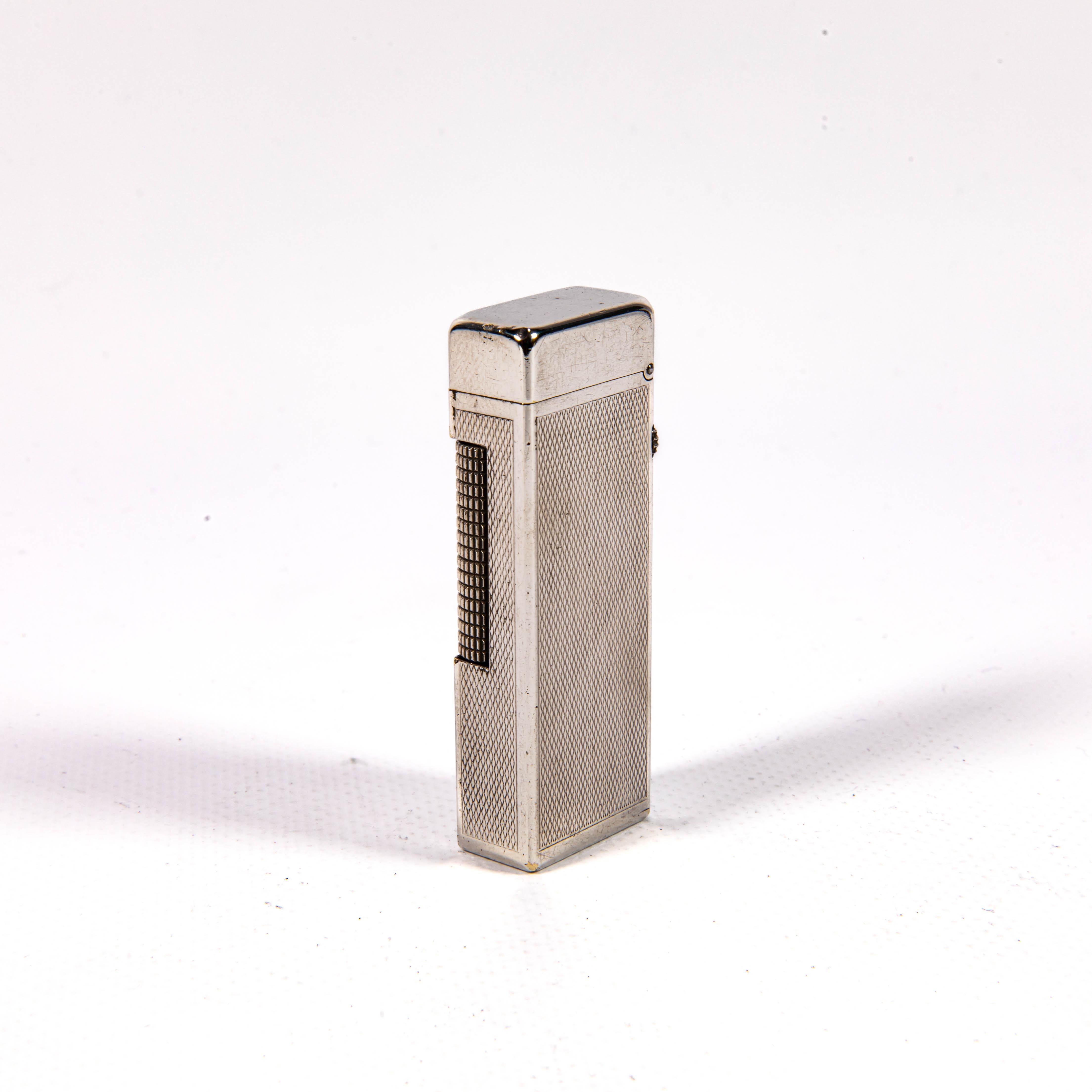 A. Silver placcato d'argento Dunhill Rollagas Accendino 1967 In condizioni buone in vendita a DELFT, NL