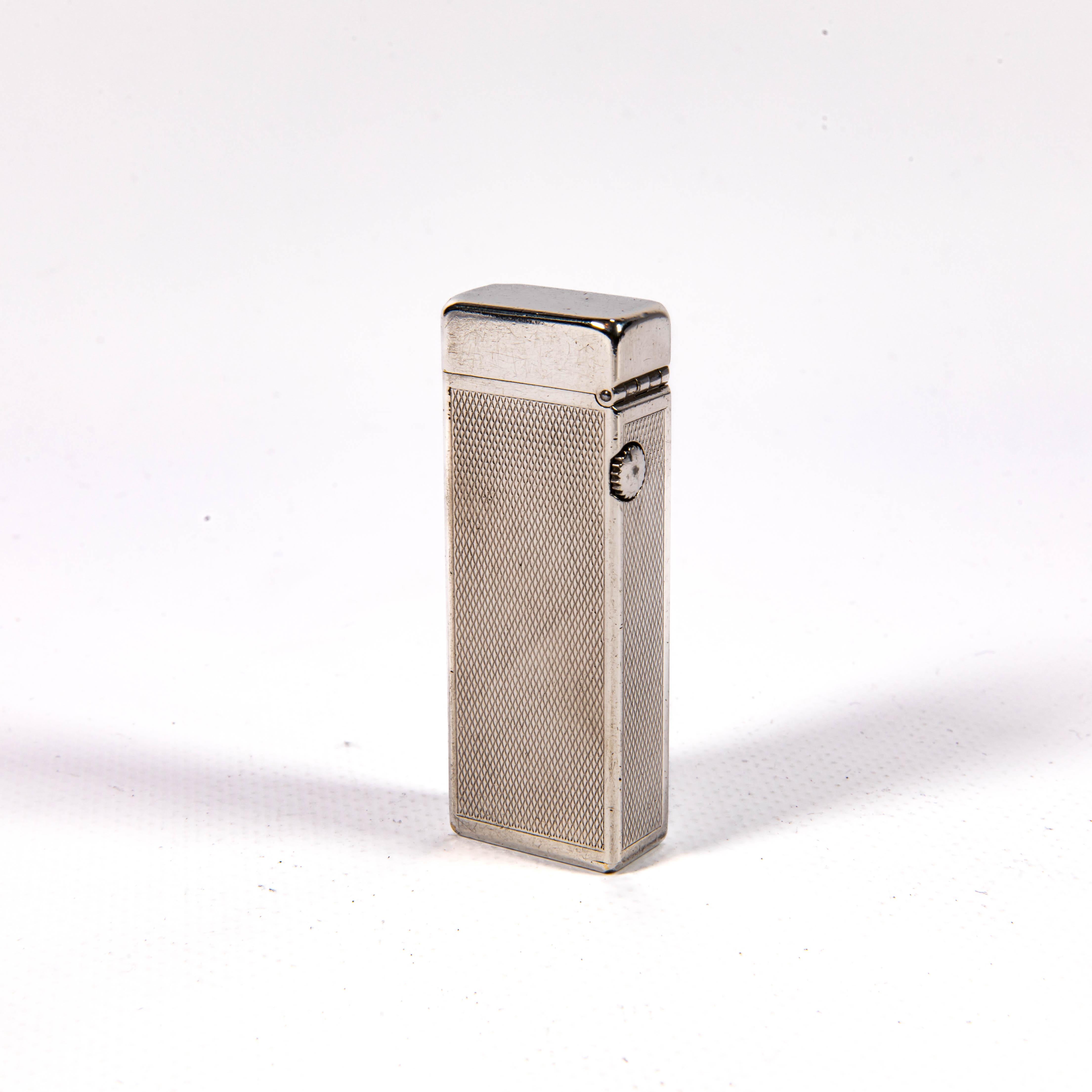 da uomo o donna A. Silver placcato d'argento Dunhill Rollagas Accendino 1967 in vendita
