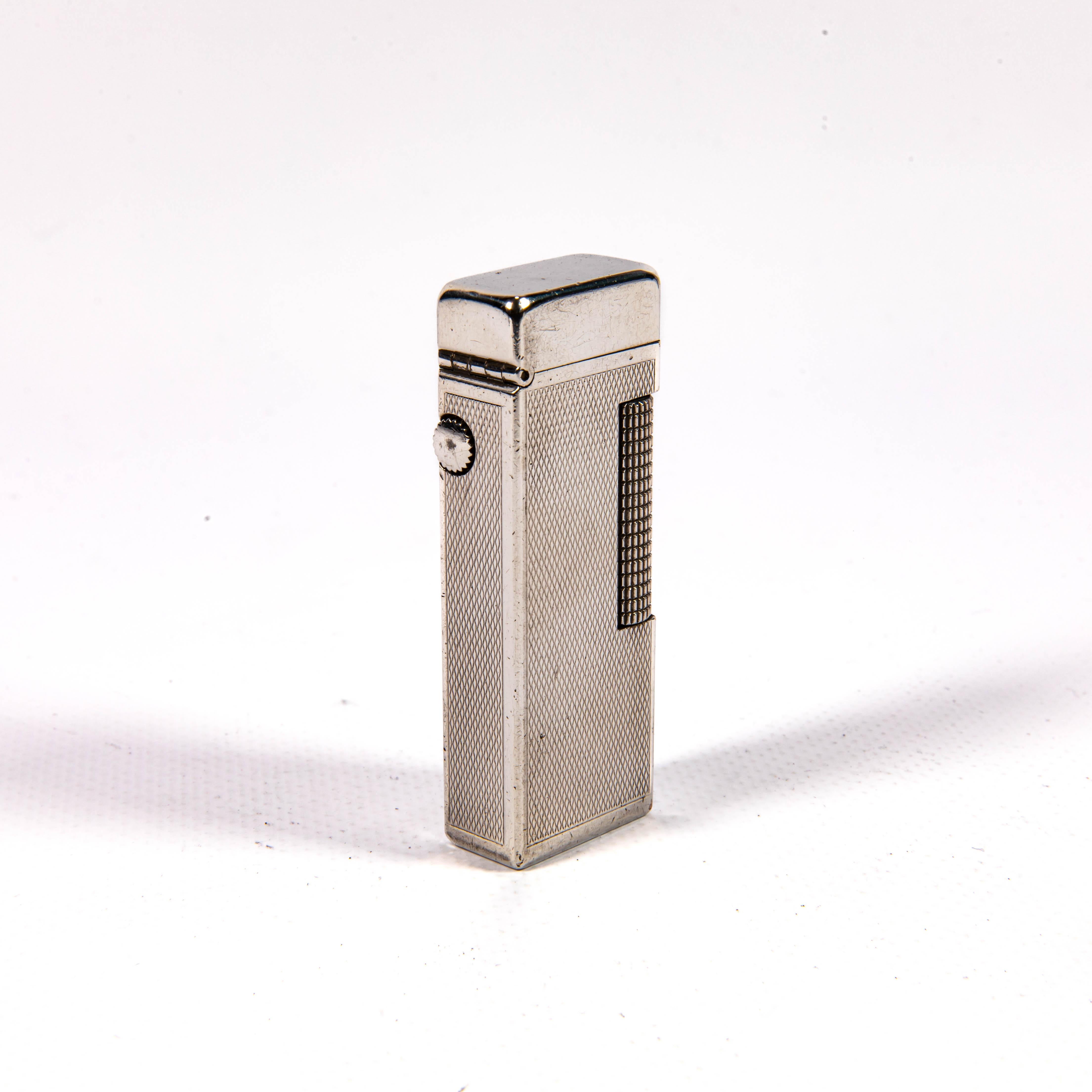 A. Silver placcato d'argento Dunhill Rollagas Accendino 1967 in vendita 1