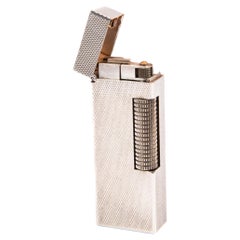 Vintage Silver Plated DUNHILL Rollagas Lighter 1980s