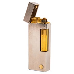 Vintage Silver Plated Dunhill Rollagas Lighter 1982