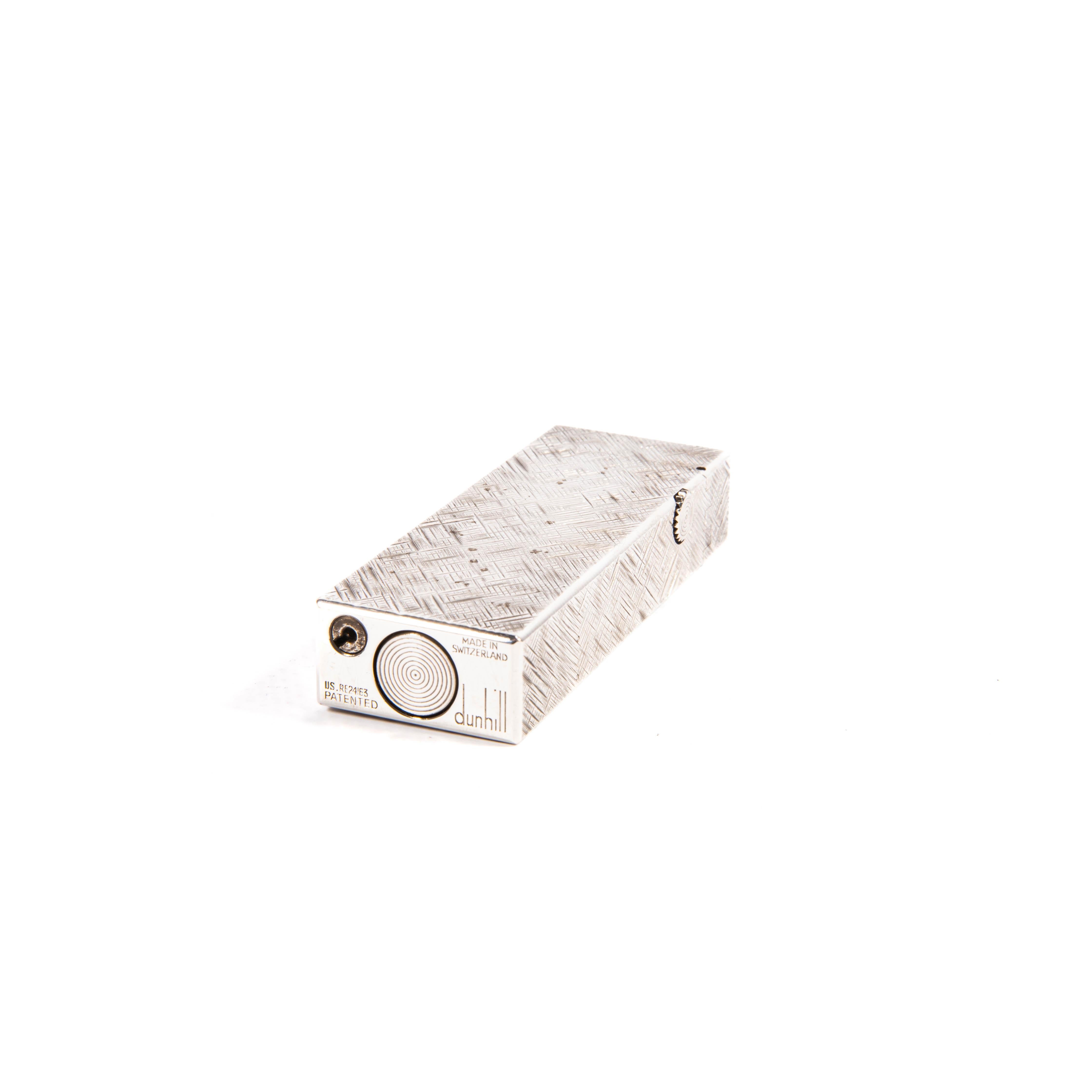 Vintage Silver Plated Dunhill Rollagas Lighter 