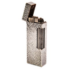 Encendedor Rollagas Florentino DUNHILL vintage plateado años 70