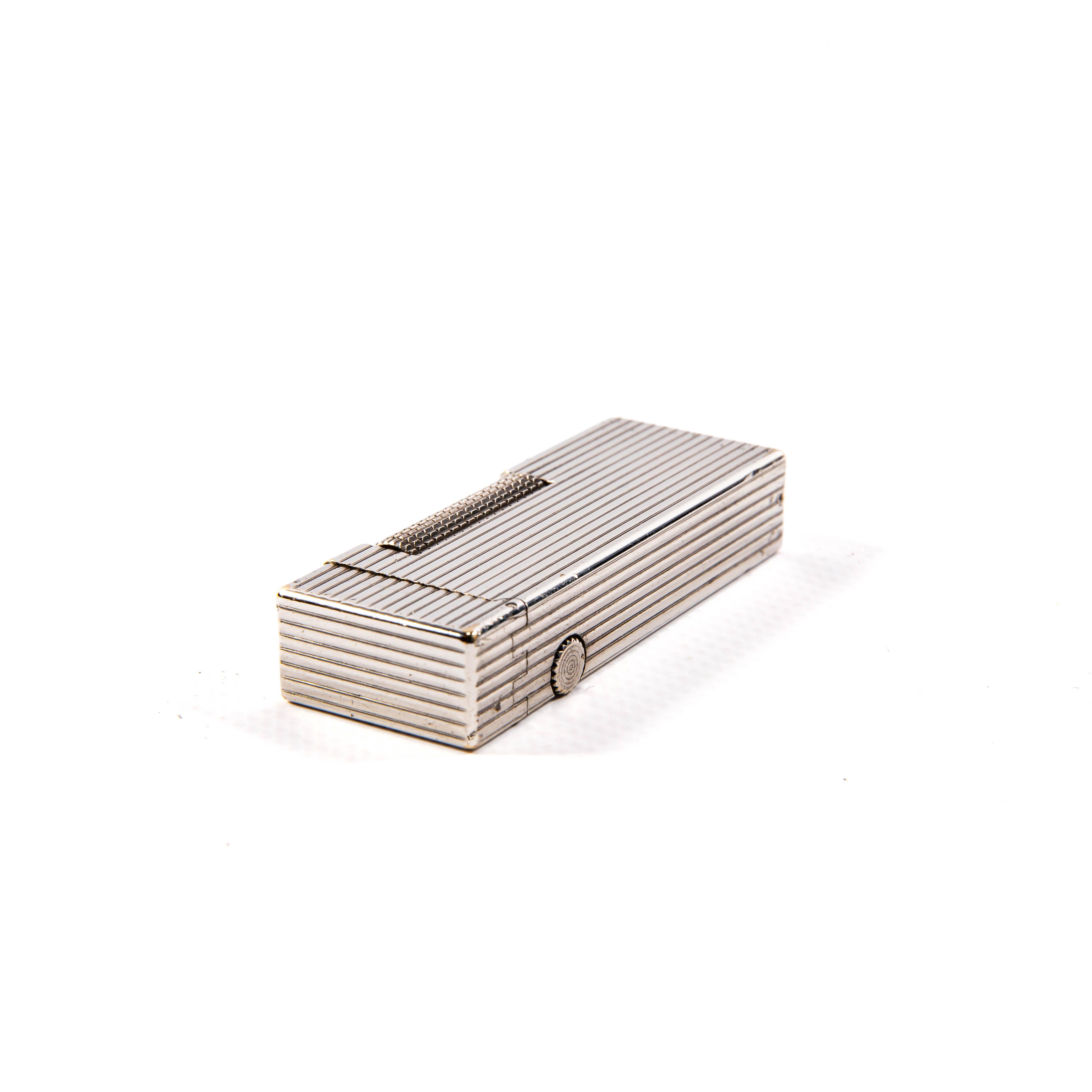 Vintage Silver Plated DUNHILL Rollagas Lighter Lines 1970s 4