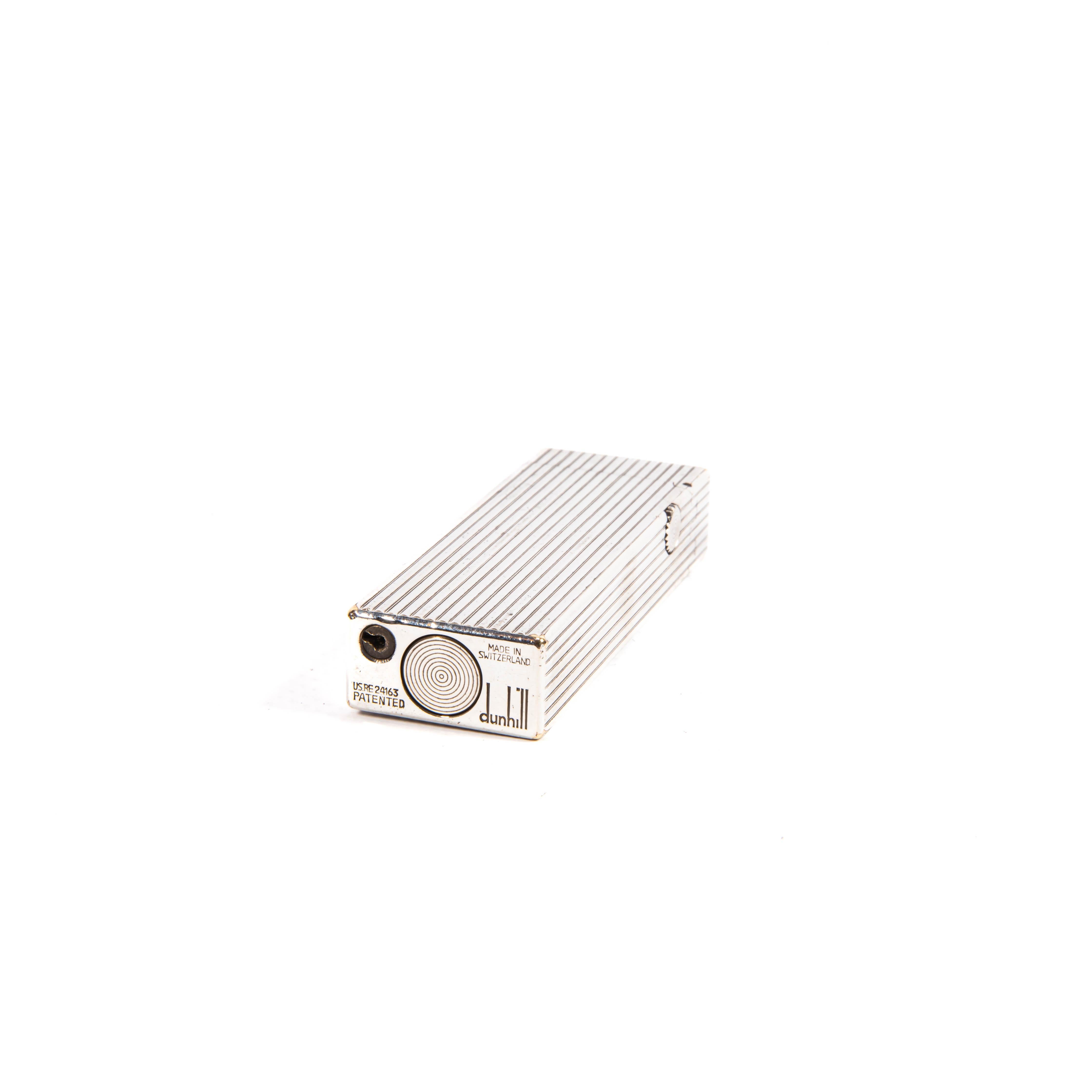 Vintage Silver Plated DUNHILL Rollagas Lighter 
