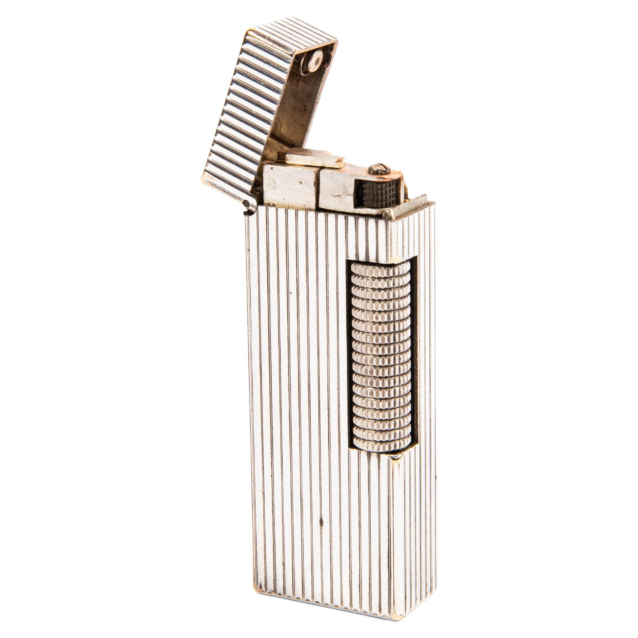 Encendedor Rollagas Vintage DUNHILL Plateado "Cinta" Años 70
