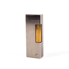 Vintage Silver Plated Dunhill Rollagas Feuerzeug Satin 1983