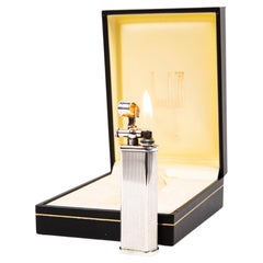 Vintage Silver Plated Dunhill Sylphide Lighter in Box 1980s