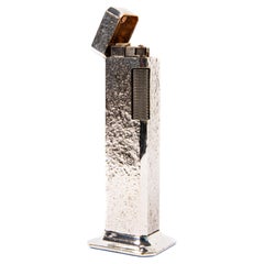 Vintage Silver Plated Dunhill Tallboy Lighter 1970s