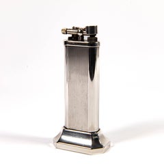Vintage Silver Plated DUNHILL Unique Table Lighter 1990s