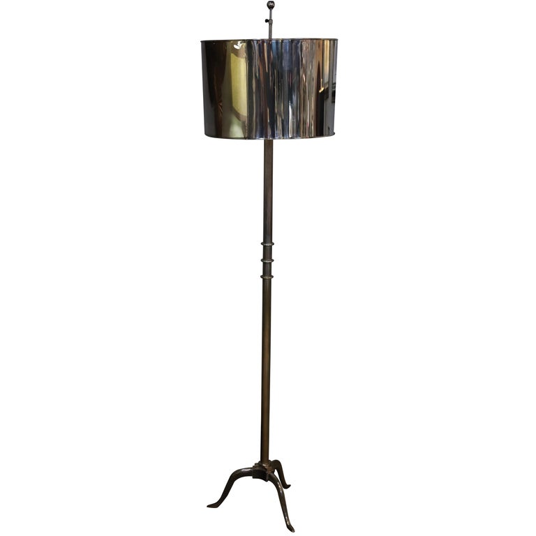 Vintage Silver Plated Floor Lamp
