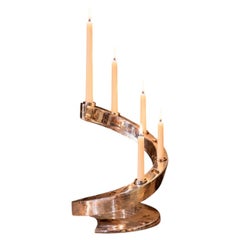 Vintage Silver Plated Horseshoe Candle Holder Equestrian Home Interior Accent