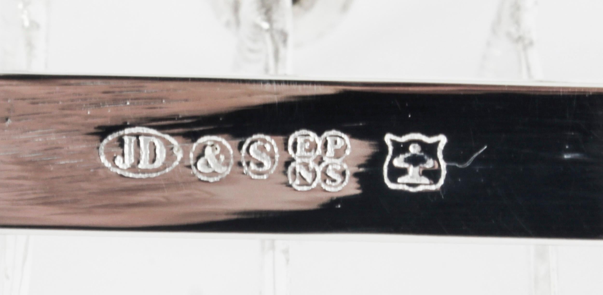 Vintage Silver Plated Letter Toast Rack Crossed Golf Clubs 20th Century en vente 6