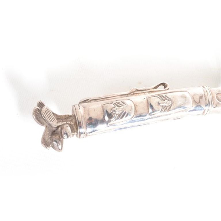 Vintage Silver Plated Magnifying Glass Golf Bag Handle, 20th Century at