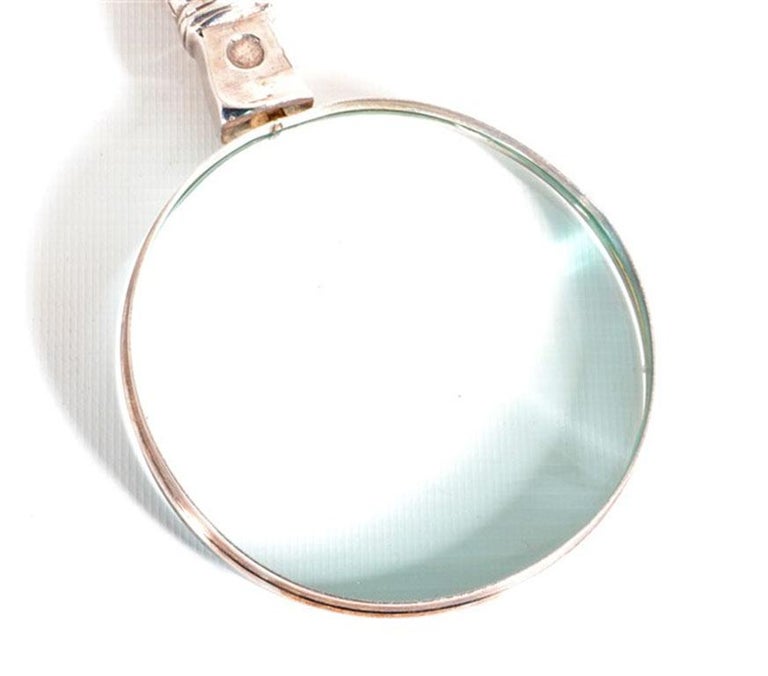 Vintage Silver Plated Magnifying Glass Golf Bag Handle, 20th Century at