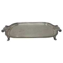 Used Silver Plated Menorah Tray with Handles Made in England