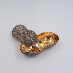 Vintage Silver Plated Peanut Box by FB Rogers - 1960s