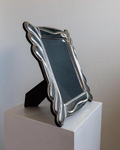 Vintage Silver Plated Picture Frame, Art Deco Design, 1970s