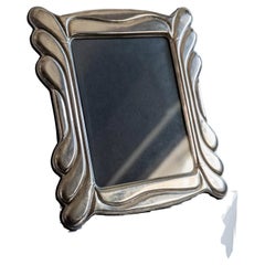 Vintage Silver Plated Picture Frame, Art Deco Design, 1970s