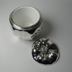 Vintage Silver Plated Pumpkin Ice Bucket by Teghini, Firenze, Italy c.1970