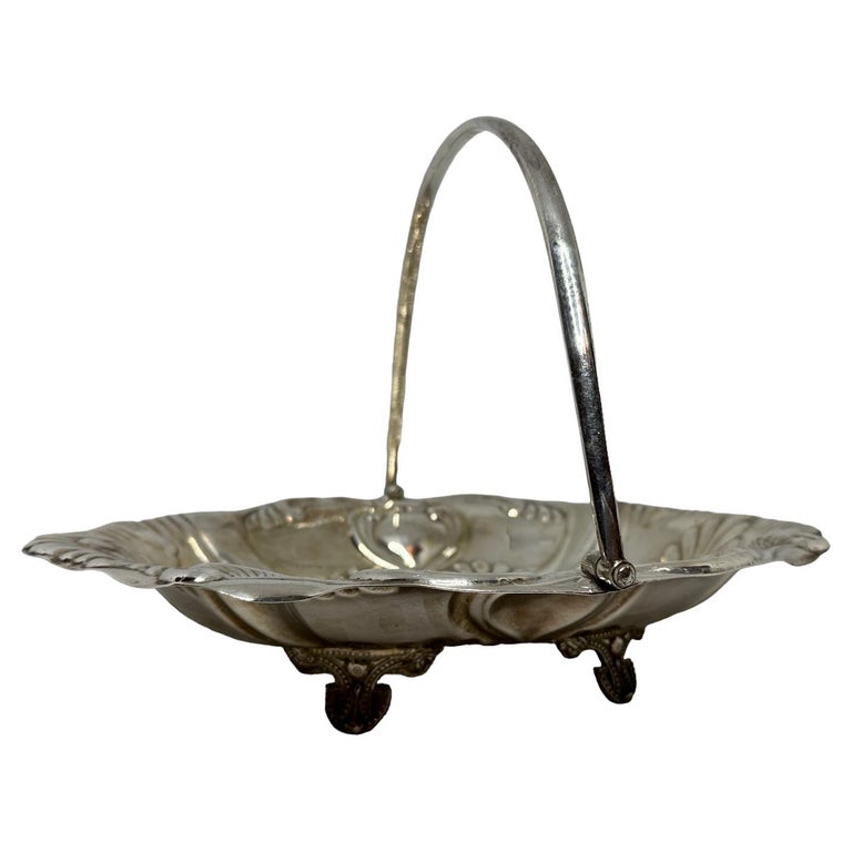 Handcrafted Silver-Plated Decorative  Fruit Bowl