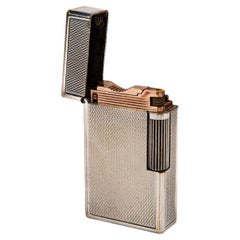 Vintage Silver Plated S.T. DUPONT D57 Lighter 1950s