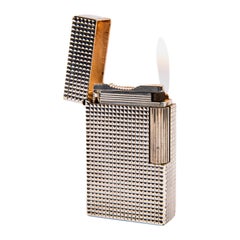 Vintage Silver Plated S.T. Dupont Ligne 1 BR, briquet standard, années 1980