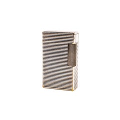 Vintage Silver Plated S.T. Briquet Dupont Ligne 1 BS Regular, années 1960