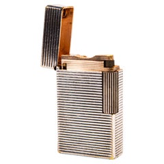 Vintage Silver Plated S.T. Briquet Dupont Ligne 1 BS Regular, années 1960