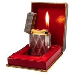 A. Silver Plated S.T. d'epoca. DUPONT x HERMÈS Ligne 1 BS Accendino piccolo in scatola anni '60