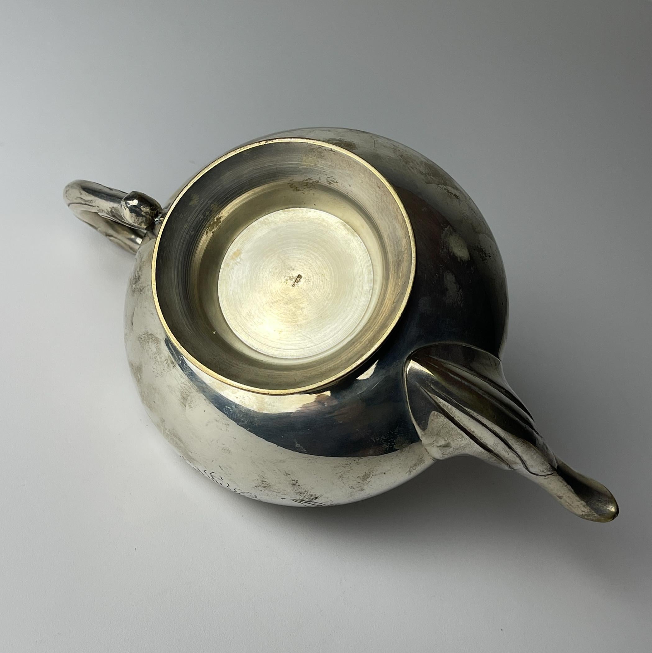Tetera vintage plateada, Italia Años 50 en venta 2