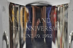 Vintage Silver Plated Trophy Cup Urn Champagne Chiller Ice Bucket 10 Anniversary