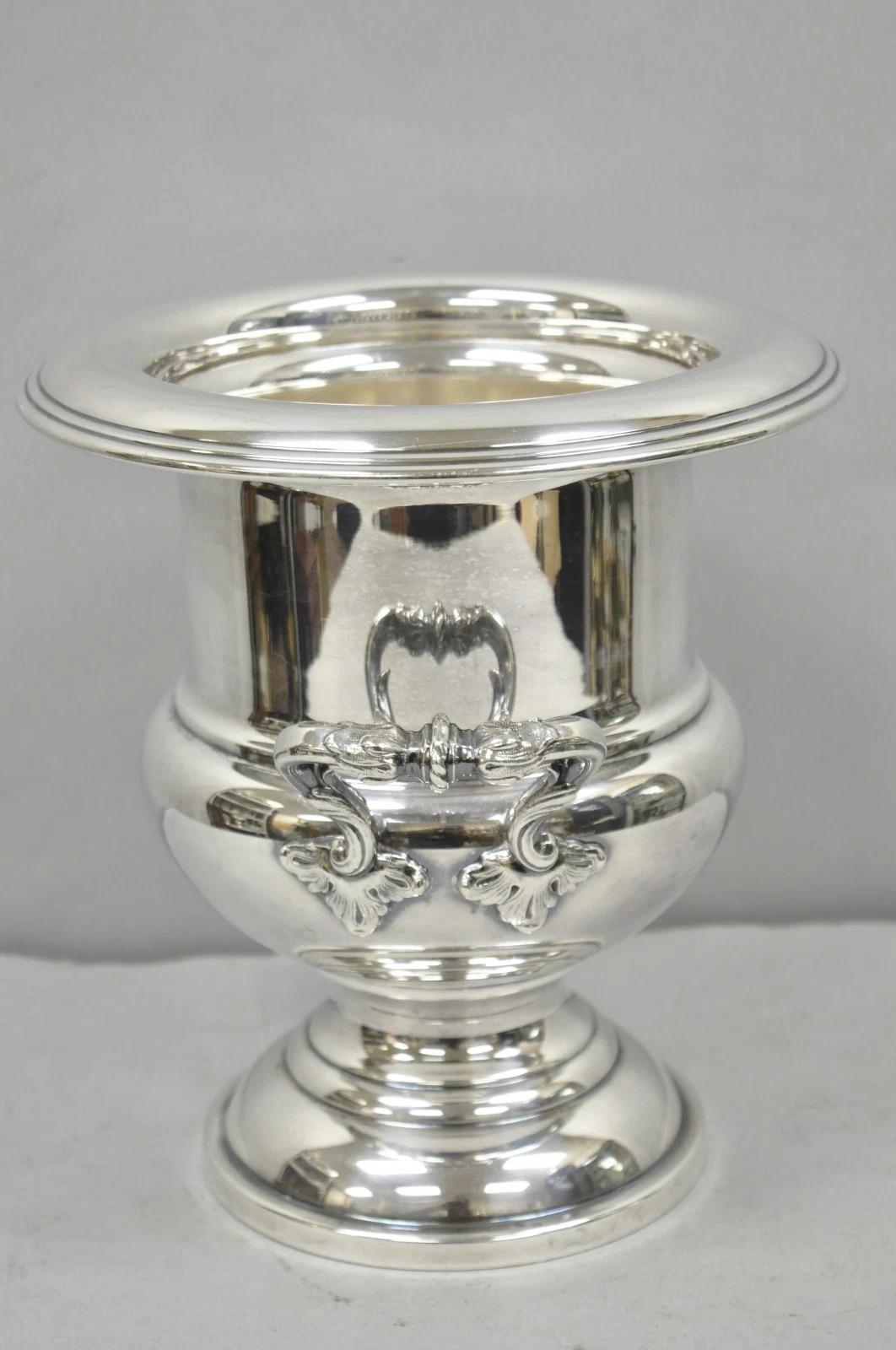Vintage versilbert Trophäe Cup Urne Champagner Kühler Eiskübel von Crescent (Sonstiges) im Angebot
