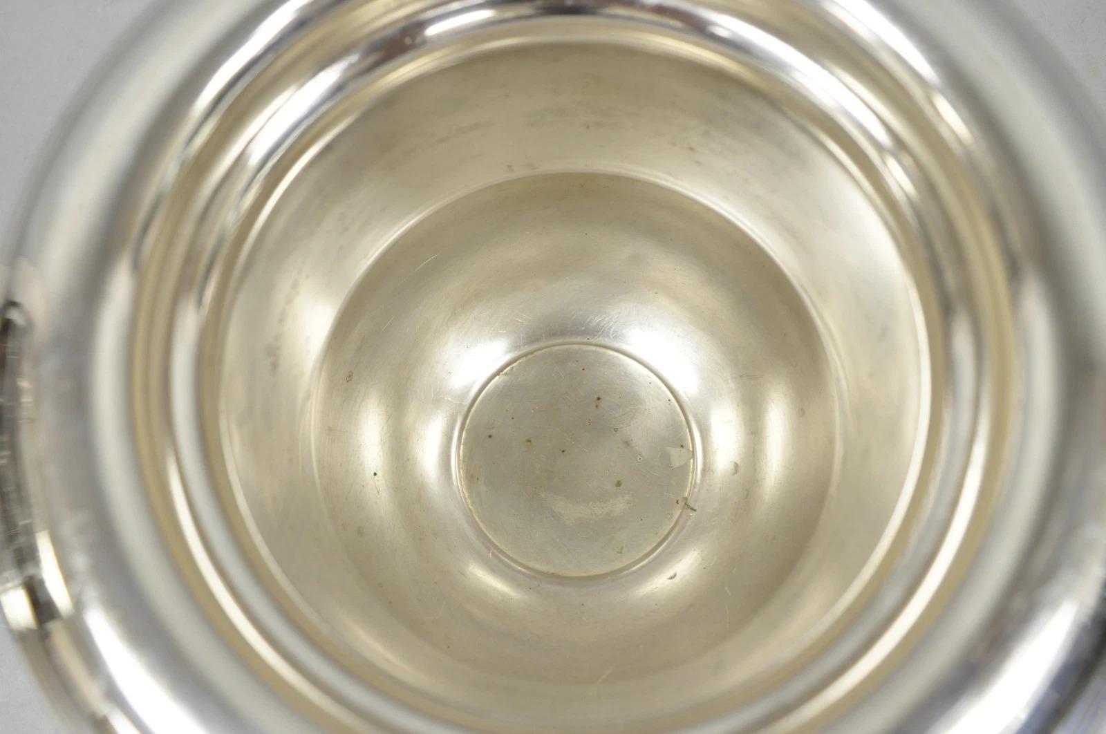 Vintage versilbert Trophäe Cup Urne Champagner Kühler Eiskübel von Crescent im Angebot 1