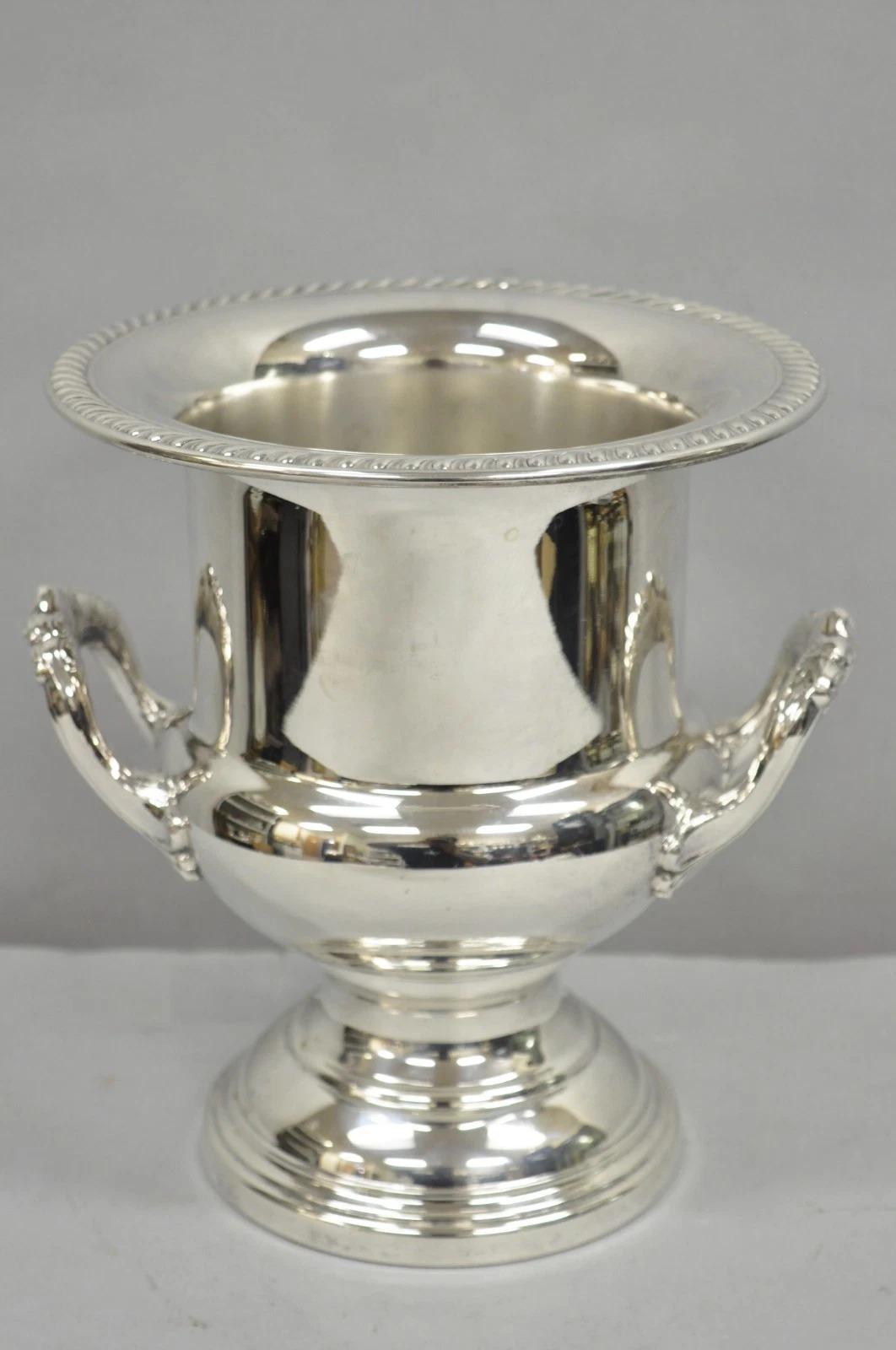 Vintage versilbert Trophäe Tasse Urne Champagner Kühler Eiskübel von Eales im Angebot 4