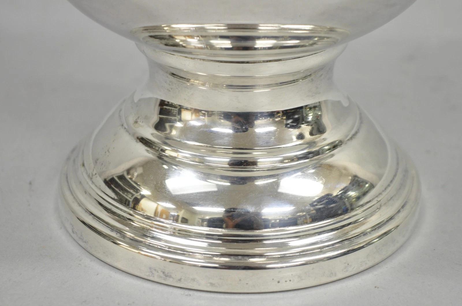 Vintage versilbert Trophäe Tasse Urne Champagner Kühler Eiskübel von Eales (Versilberung) im Angebot