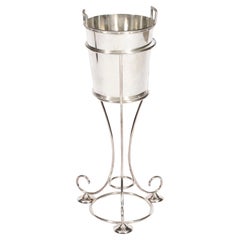 Vintage Silver-plated Wine / Champagne Cooler Stand Mid 20th Century