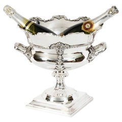Vintage Silver Plated Wine Cooler 20th Century