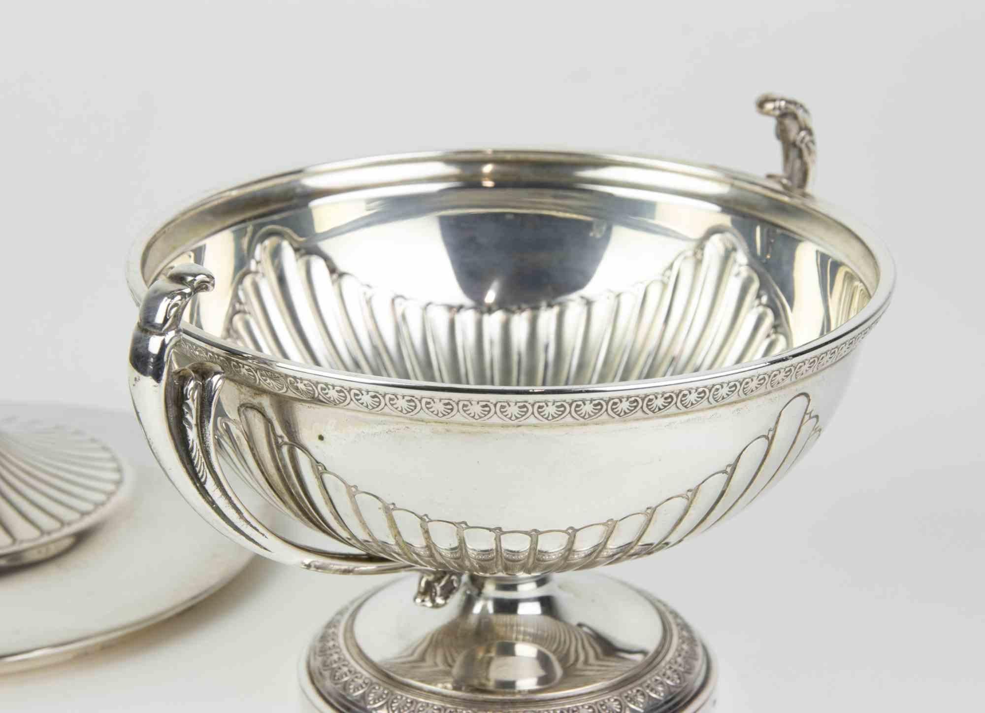 Vintage Silver Pot, italy, mid-20th Century In Good Condition For Sale In Roma, IT