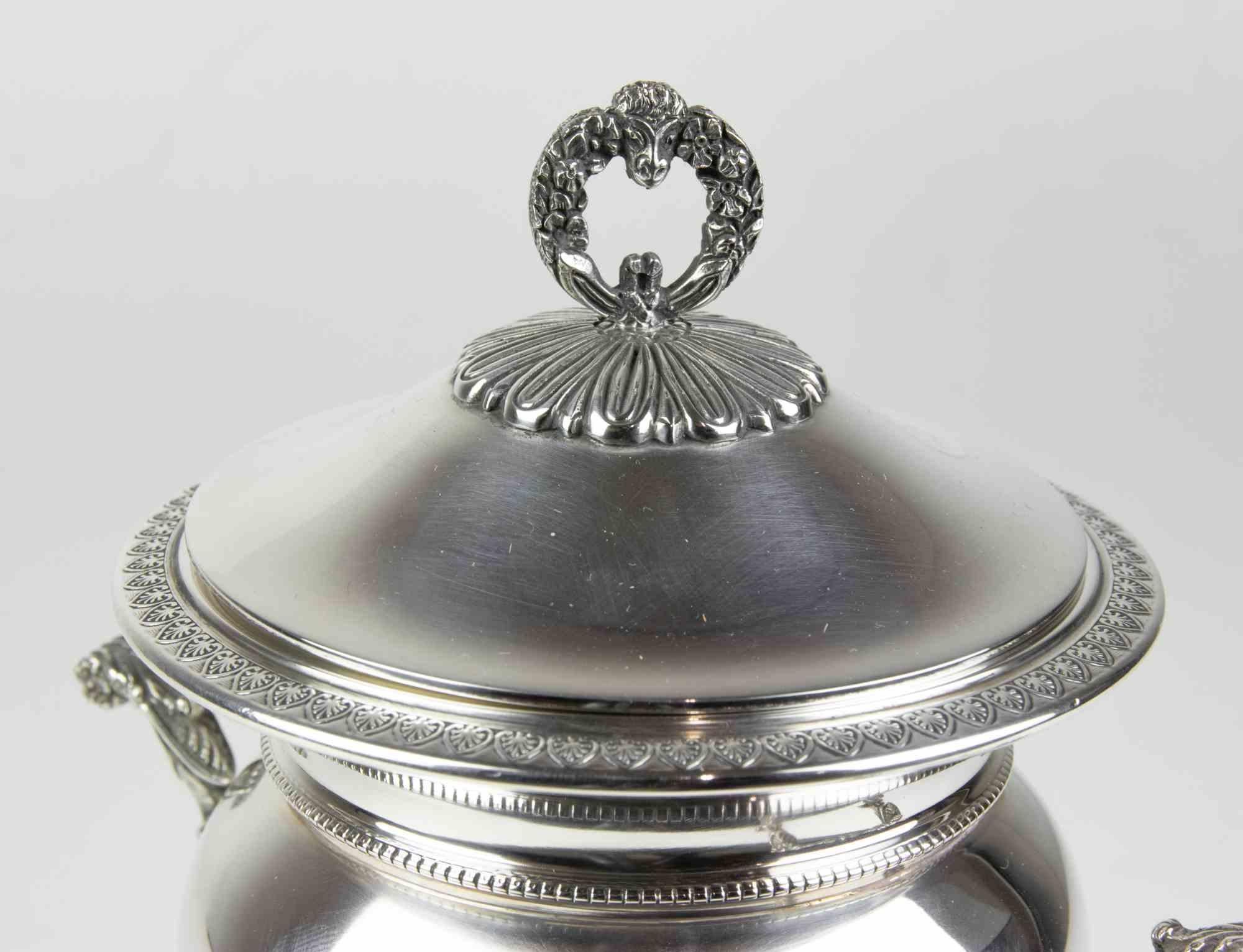 Vintage Silver Pot, italy, mid-20th Century In Good Condition For Sale In Roma, IT