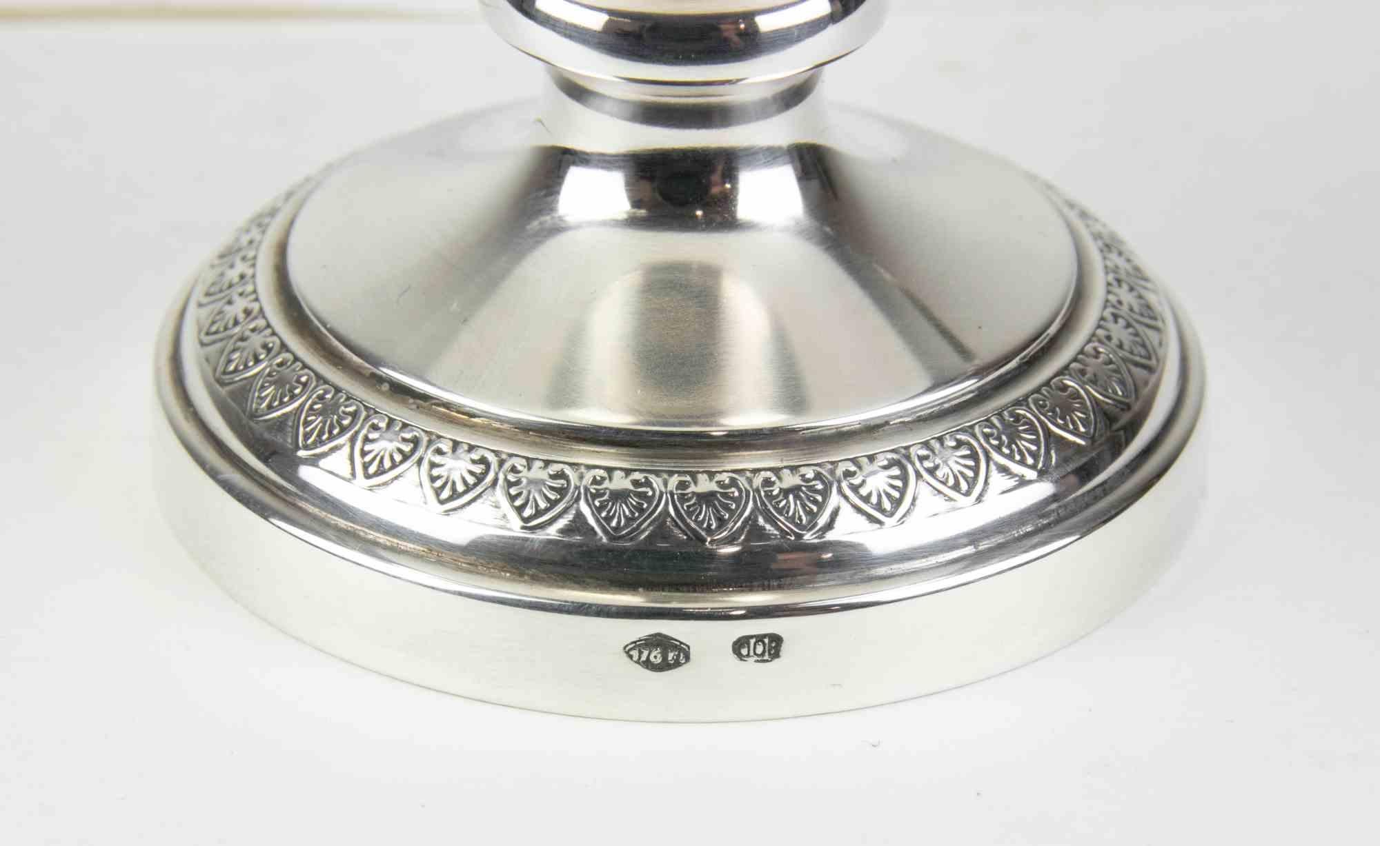 Vintage Silver Pot, italy, mid-20th Century For Sale 1
