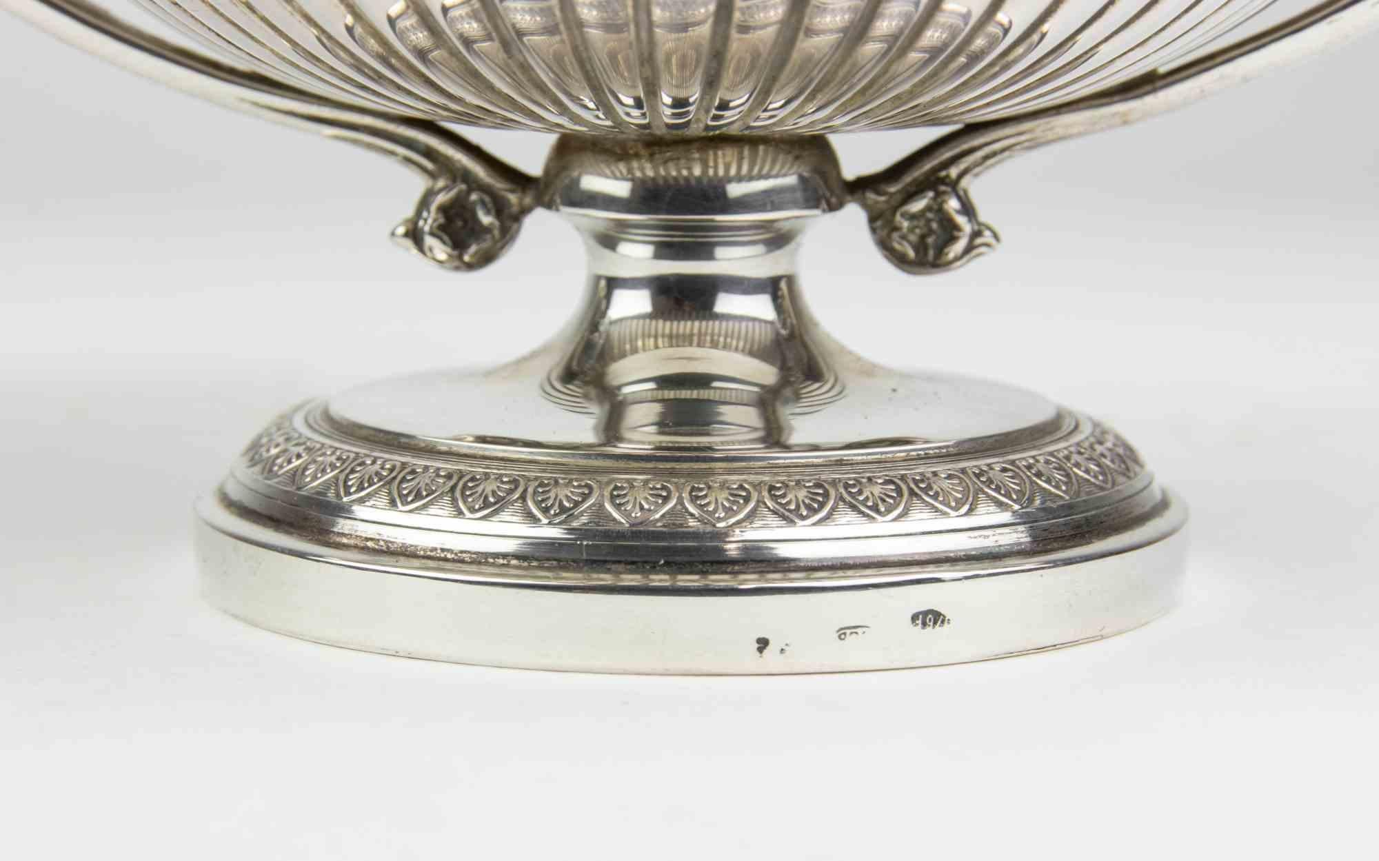 Vintage Silver Pot, italy, mid-20th Century For Sale 2